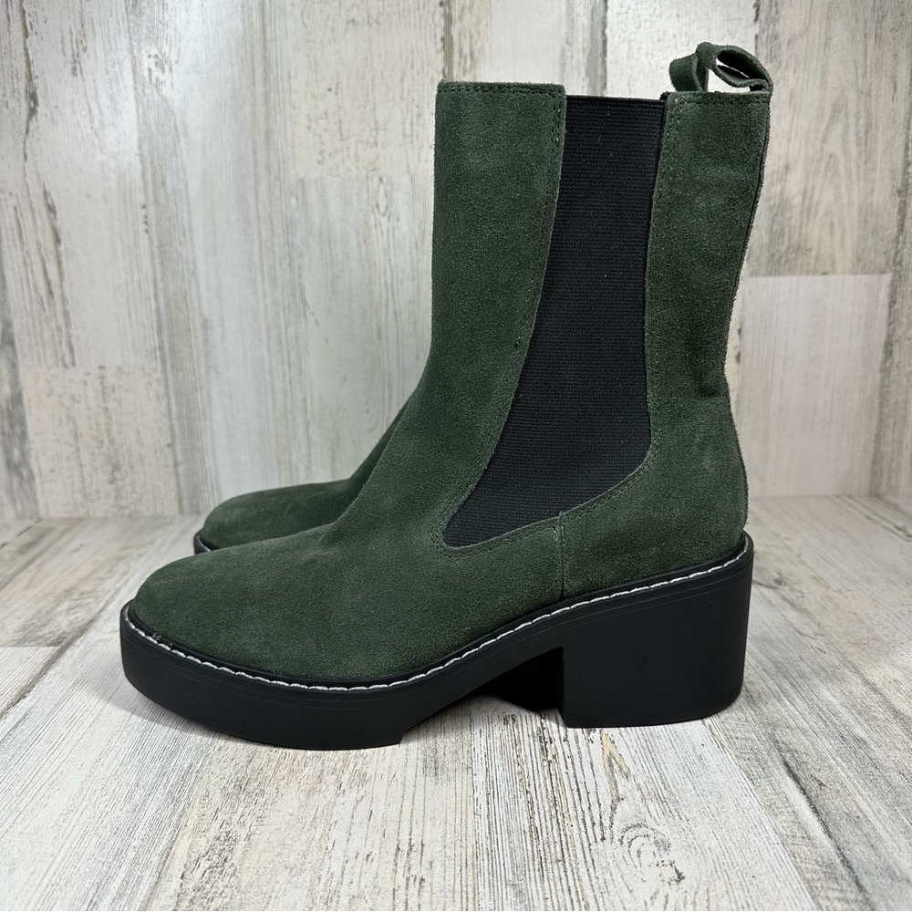 Nine West Green Suede Ankle Boots